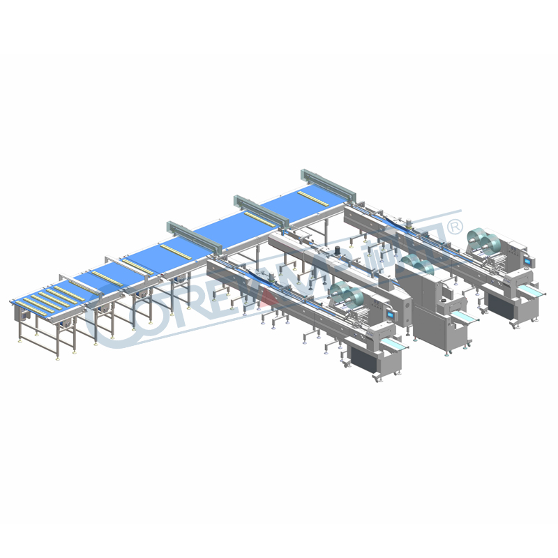 automatic food feeding and packaging line