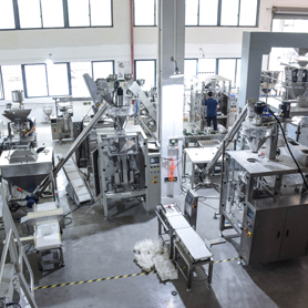 Vertical packaging machine manufacturing workshop